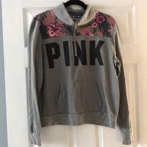 Victoria secret pink quarter zip